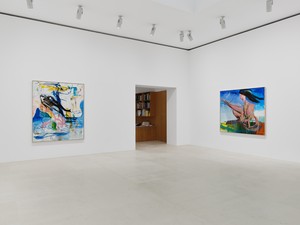 Installation view. Artwork © Albert Oehlen. Photo: Thomas Lannes