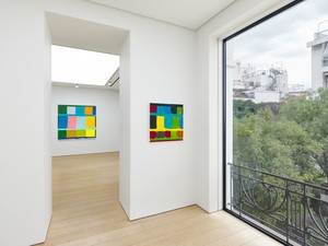 Installation view. Artwork © Stanley Whitney. Photo: Stathis Mamalakis