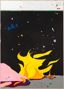 Harold Ancart, Untitled, 2015. Oil stick and pencil on canvas, in artist’s frame, 113 × 81 × 2 ¼ inches (287 × 205.7 × 5.7 cm), Museum of Contemporary Art, Los Angeles © Harold Ancart. Photo: JSP Art Photography