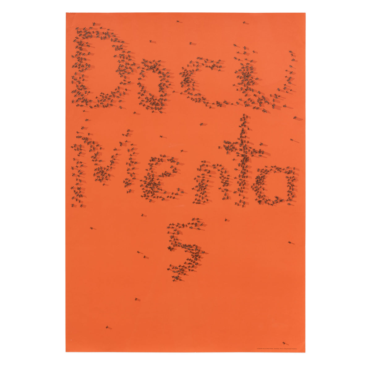 Ed Ruscha 1972 vintage poster, printed in conjunction with Documenta 5