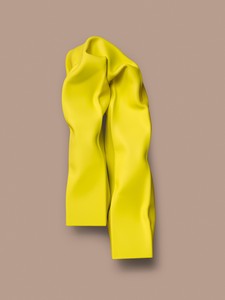 Carol Bove, Grooved Flume, 2023. Stainless steel and urethane paint, 33 ⅛ × 14 × 9 ½ inches (84.1 × 35.6 × 24.1 cm) © Carol Bove Studio LLC. Photo: Maris Hutchinson