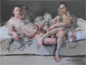 Jenny Saville Intertwine, 2011–14. Oil on canvas, 86 ½ × 114 ¼ inches (219.5 × 290 cm) © Jenny Saville. Photo: Mike Bruce