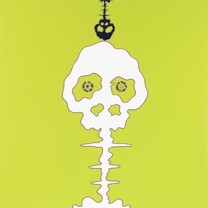 Takashi Murakami, TIME – lime green – BOKAN, 2009. Acrylic on canvas mounted on aluminum frame, 71 × 71 inches (180.3 × 180.3 cm) © Takashi Murakami/Kaikai Kiki Co., Ltd. All rights reserved