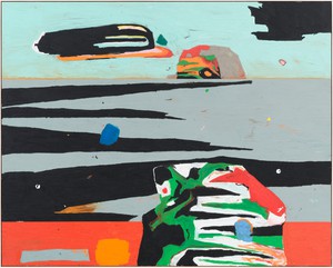 Harold Ancart, Untitled, 2017. Oil stick and pencil on canvas, in artist’s frame, 106 × 85 × 2 ¼ inches (269.2 × 215.9 × 5.7 cm), Stedelijk Museum voor Actuele Kunst, Ghent, Belgium © Harold Ancart. Photo: JSP Art Photography