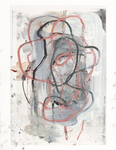 Christopher Wool, Untitled, 2020. Oil and inkjet on paper, 22 × 17 inches (55.9 × 43.2 cm) © Christopher Wool. Photo: Tim Nighswander