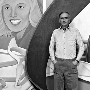 A portrait photograph of Tom Wesselmann