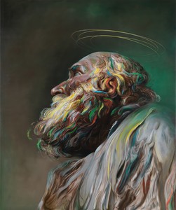 Glenn Brown, Cactus Land, 2012. Oil on panel, 67 × 55 ⅞ inches (170 × 142 cm) © Glenn Brown. Photo: Mike Bruce