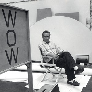 A portrait photograph of Ed Ruscha