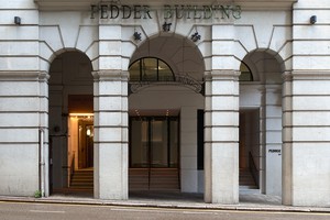 A photograph of the outside of the Gagosian location Hong Kong