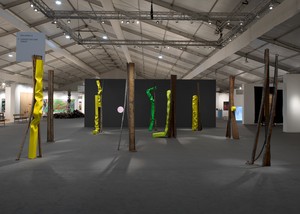 Carol Bove, Grove I–Grove IX, 2024. Installation view, Frieze London, 2024 Artwork © Carol Bove Studio LLC. Photo: Maris Hutchinson