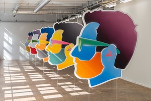 Works from Alex Israel’s Self-Portrait series. Installation view, Isbrytaren, Stockholm, 2013 Artwork © Alex Israel