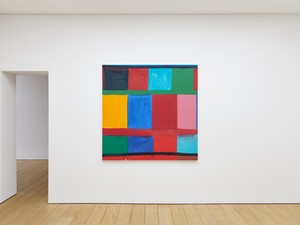 Installation view with Stanley Whitney, On the Street Where You Live (2024). Artwork © Stanley Whitney. Photo: Stathis Mamalakis