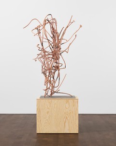 Christopher Wool, Untitled, 2021. Copper-plated steel, 60 × 41 ½ × 31 ⅜ inches (152.4 × 105.4 × 79.7 cm), edition of 3 + 1 AP © Christopher Wool. Photo: Prudence Cuming Associates Ltd