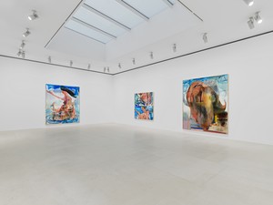 Installation view. Artwork © Albert Oehlen. Photo: Thomas Lannes