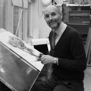 A portrait photograph of Glenn Brown