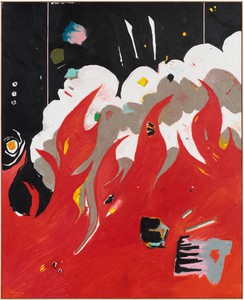 Harold Ancart, Untitled, 2017. Oil stick and pencil on canvas, in artist’s frame, 85 × 69 × 2 ¼ inches (215.9 × 175.3 × 5.7 cm), Louisiana Museum of Modern Art, Humlebaek, Denmark © Harold Ancart. Photo: JSP Art Photography