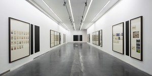 Installation view, Taryn Simon: A Living Man Declared Dead and Other Chapters. Ullens Center for Contemporary Art, Beijing, October 15, 2013–January 5, 2014 Artwork © Taryn Simon. Photo: Peter Lo, courtesy Ullens Center for Contemporary Art