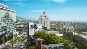 Alex Israel, Self-Portrait, 2013. Sunset Strip billboard, Los Angeles © Alex Israel